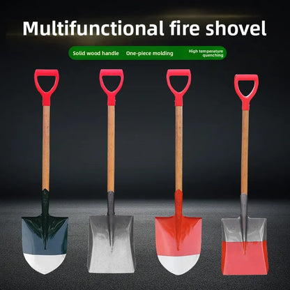 Firefighting Tool Equipment Iron Shovel with Square and Flat Design Exercise Trowel Pointed Shovel for Firefighting
