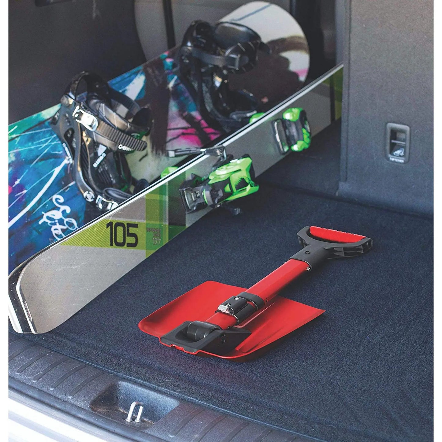 Aluminum Alloy Portable Folding Telescopic Snow Shovel for Cars - Easy-to-Carry Outdoor Vehicle Snow Removal Tool
