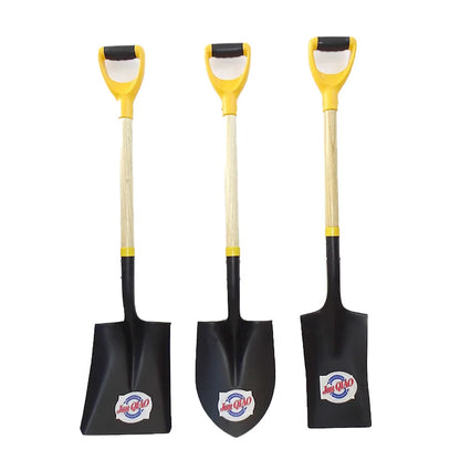 Heavy Duty Metal Iron square Spade Shovel with Wooden Handle Garden Manual Digging Tools