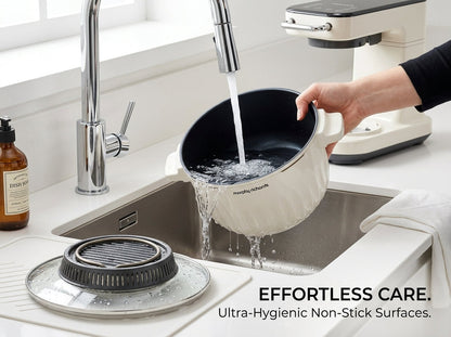 Kitchen Master 2-in-1 Mixing Fryer-Cream White