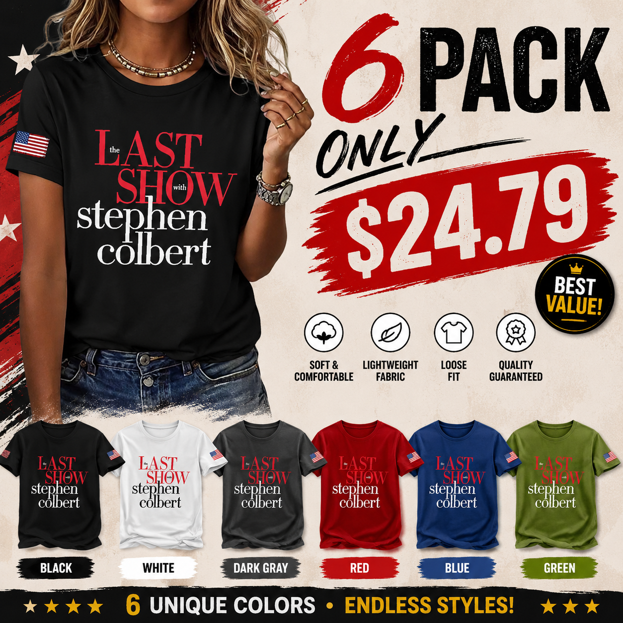 🔥Buy 3 Get 15% Off Retro Last Show Print T-Shirt