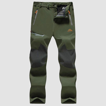 Men's Fleece-Lined Winter Ski Pants – Water-Resistant with 4 Zip Pockets