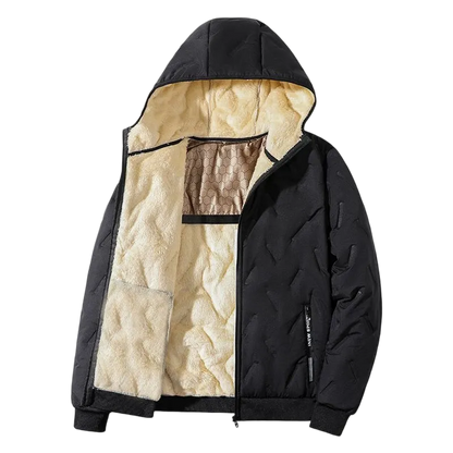 Men's Winter Warm Jacket with Fleece Lining Regular Fit