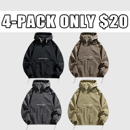 Men's Half Zip Windbreaker Jacket