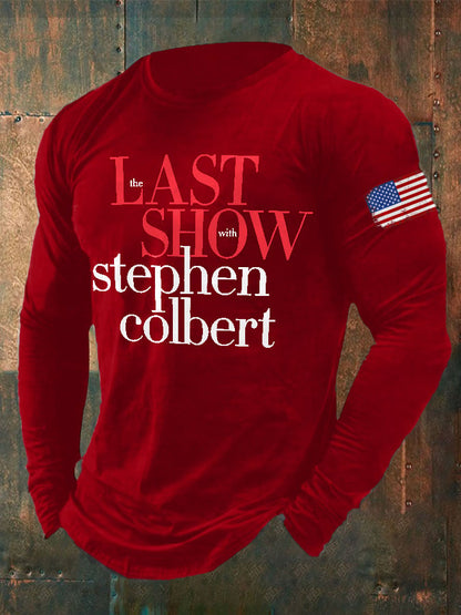 Men's Retro Last Show Print T-Shirt