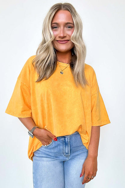 Weekend Awaits Mineral Wash Oversized Top - BACK IN STOCK