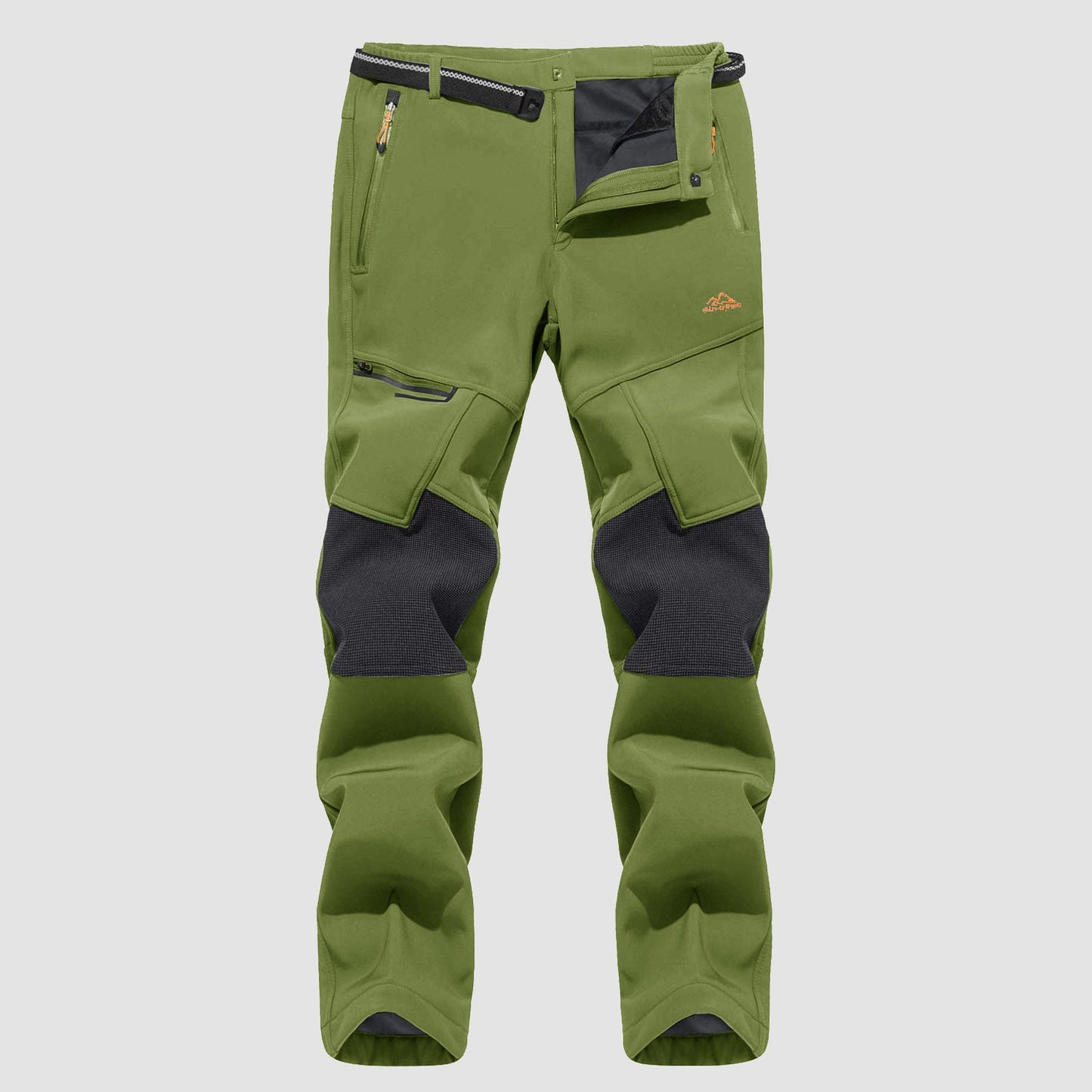 Men's Fleece-Lined Winter Ski Pants – Water-Resistant with 4 Zip Pockets