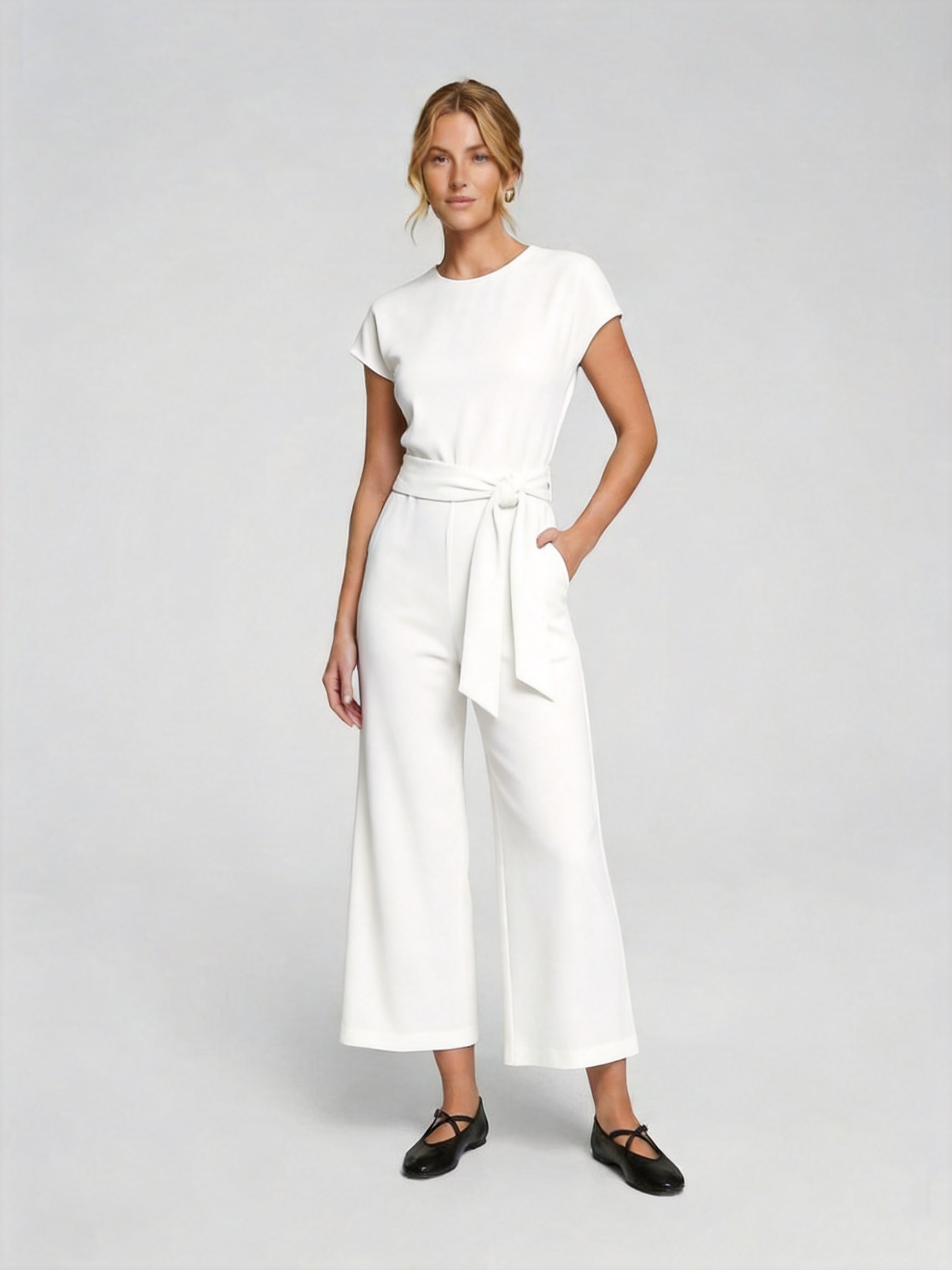 Tie Waist Jumpsuit