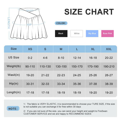 FireSwan Crossover Athletic Shorts for Women 2 in 1 Flowy Running Shorts with Pockets Spandex Butterfly Workout Tennis Skorts