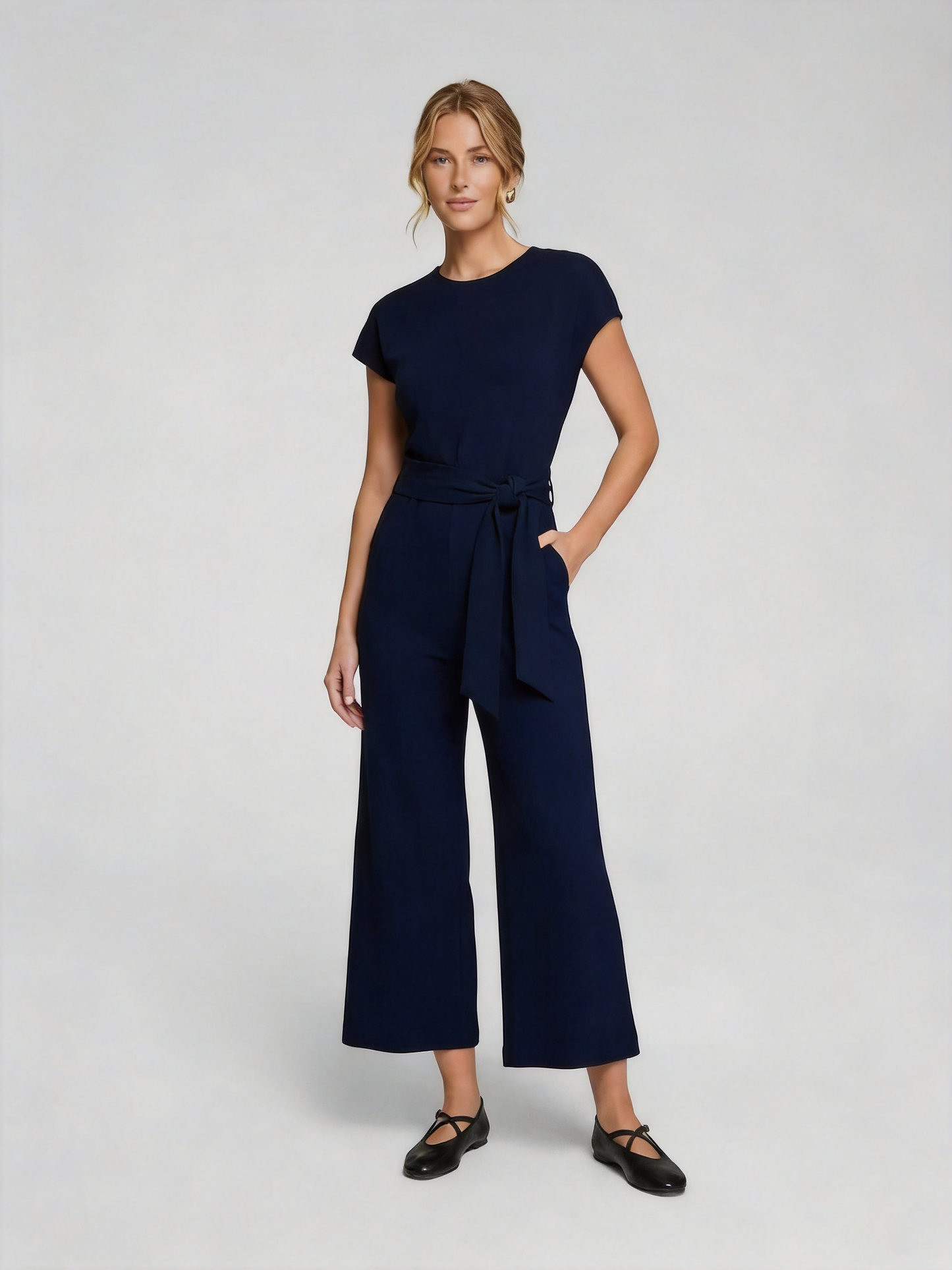 Tie Waist Jumpsuit