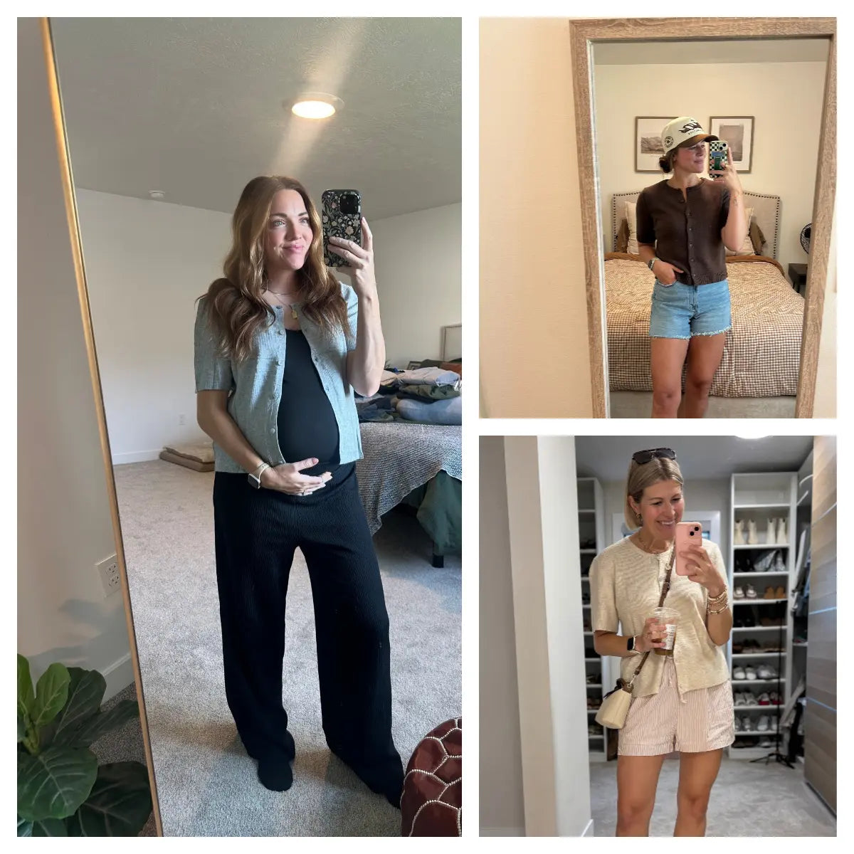 Women's Short Sleeve Cardigan Sweaters