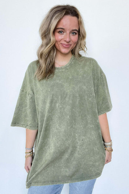 Weekend Awaits Mineral Wash Oversized Top - BACK IN STOCK