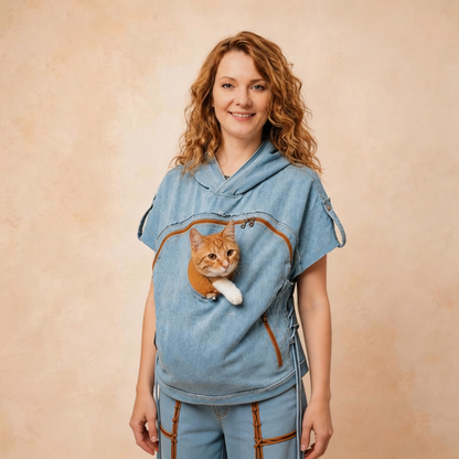 PurrPocket Hoodie – The Ultimate Cat Carrying Sweatshirt
