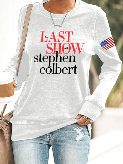 🔥Buy 3 Get 15% Off Retro Last Show Print Sweatshirt