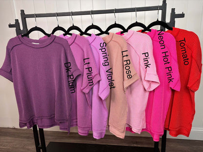 ⏰Hot Sale-2025 Tops Short Sleeve T-Shirts Cute Round Neck T-Shirts Shirts (Multiple Colors)