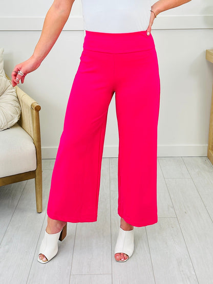 Wide Leg Boss Lady Magic Pants-Multiple Colors!