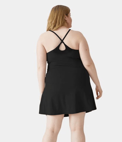Softlyzero Plush Backless Active Dress-Easy Peezy