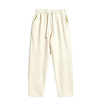 Men's Regular Fit Solid Drawstring Waist Sweatpants