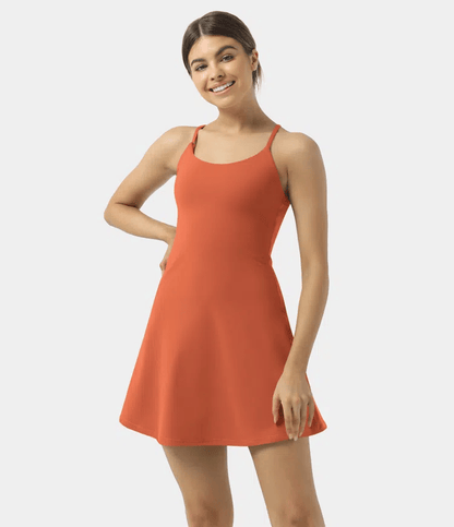 Softlyzero Plush Backless Active Dress-Easy Peezy