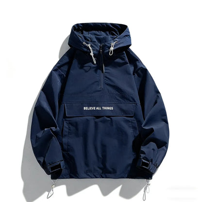 Men's Half Zip Windbreaker Jacket