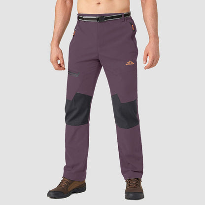Men's Fleece-Lined Winter Ski Pants – Water-Resistant with 4 Zip Pockets