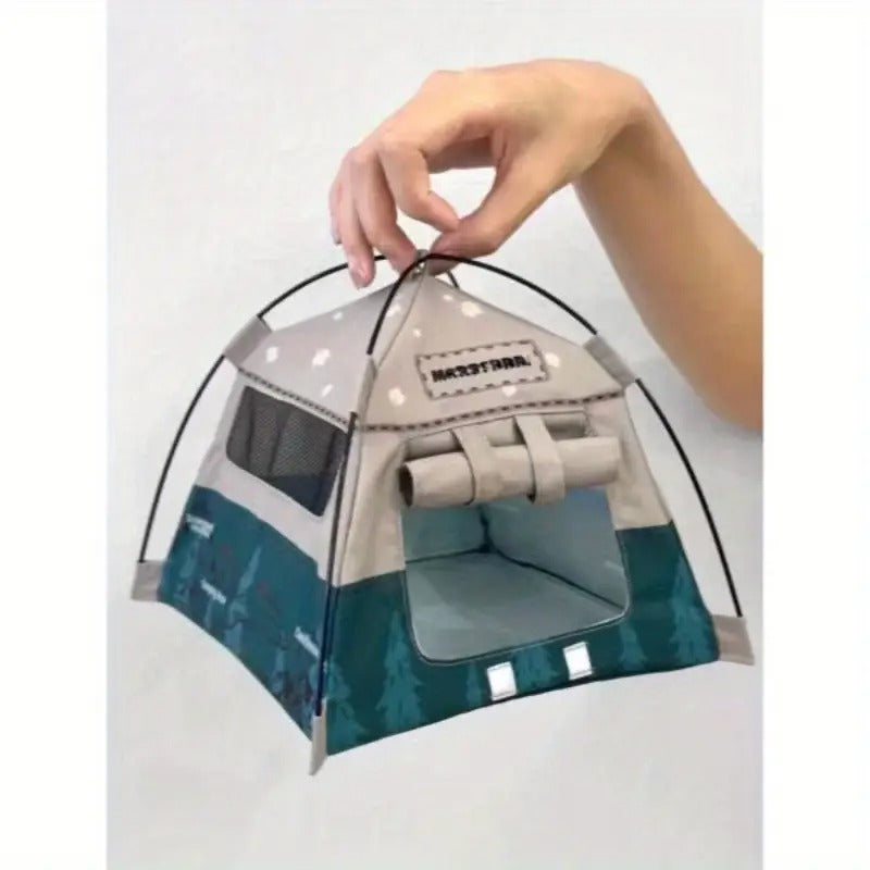 Miniature Dollhouse Camping Tent Playset, Perfect for Displaying in Dollhouses, Great Decorative Props for Christmas, Halloween, And Easter.