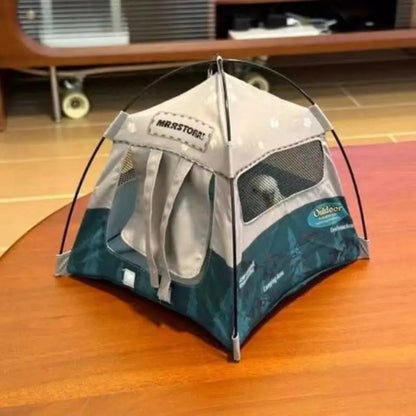 Miniature Dollhouse Camping Tent Playset, Perfect for Displaying in Dollhouses, Great Decorative Props for Christmas, Halloween, And Easter.